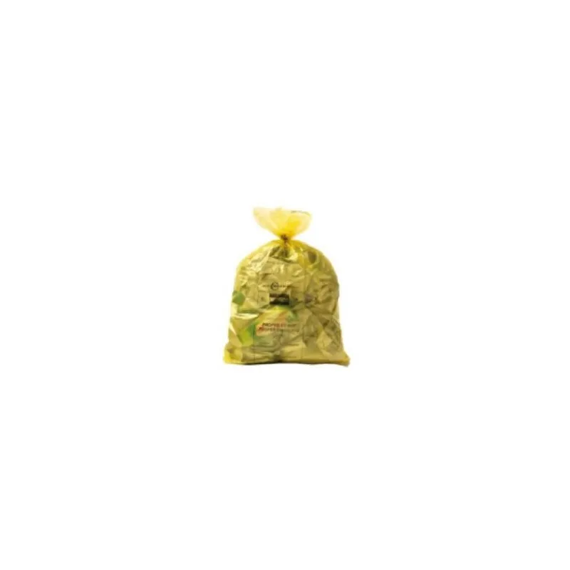 Sacs poubelles jaune " Bruxelles propreté " 30 litres 
