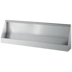 Urinoir en inox mural collectif suspendu 240x57,5x27x5cm