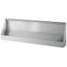 Urinoir en inox mural collectif suspendu 240x57,5x27x5cm