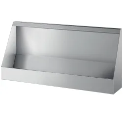 Urinoir en inox mural collectif suspendu 1200x575x275mm