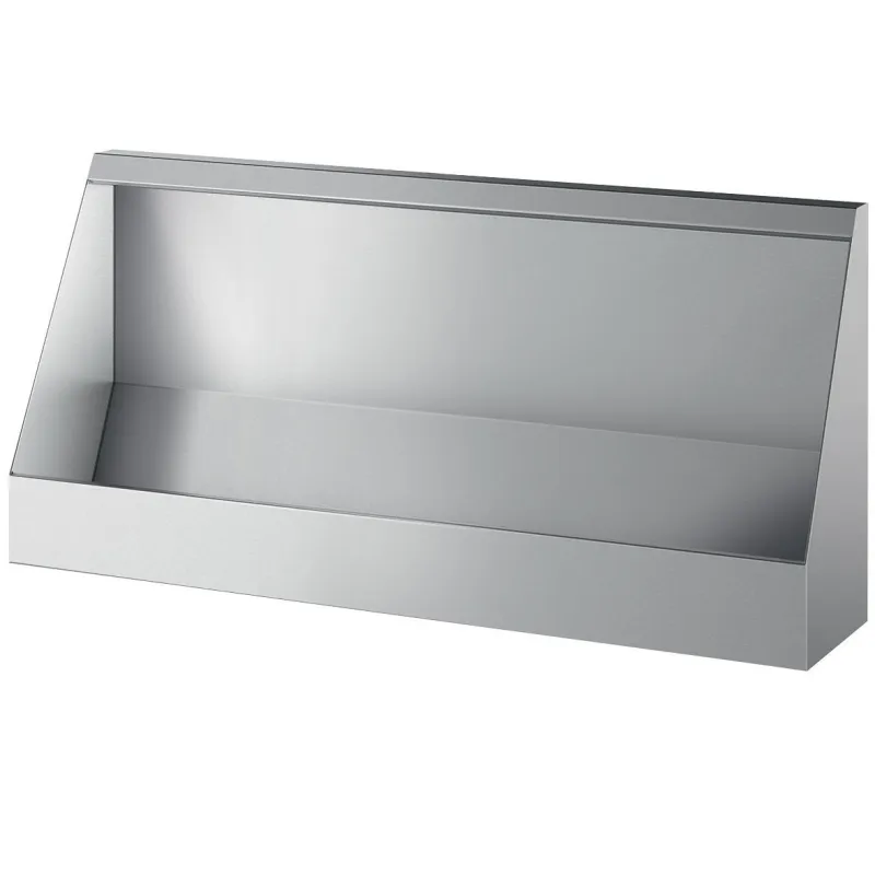 Urinoir en inox mural collectif suspendu 1800x575x275mm